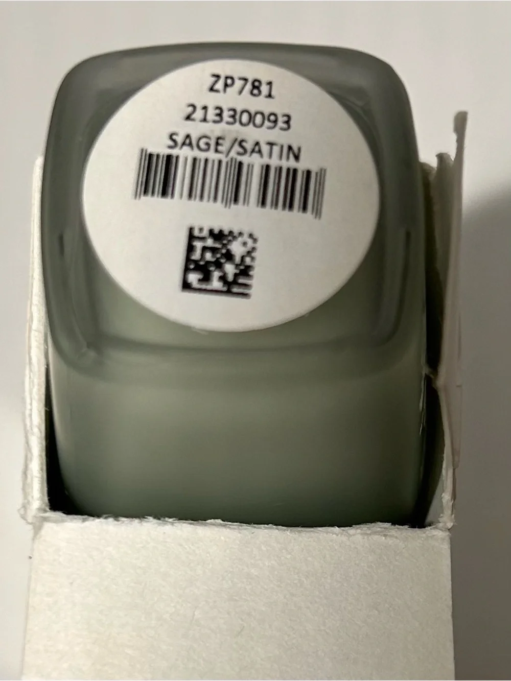 NWOT/NIB Zoya Satin Nail Lacquer - Sage Green. Matte - Picture 8 of 8